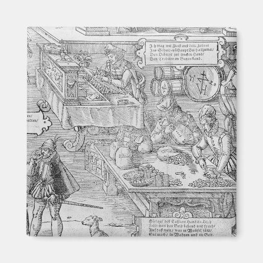 Bankscène Magneet (Voorkant)