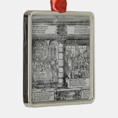 Bankscène Metalen Ornament (Rechts)