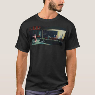 Banksy Nighthawks Anteater Edward Hopper T-shirt