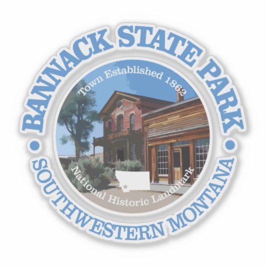 Bannack State Park Sticker (Voorkant)