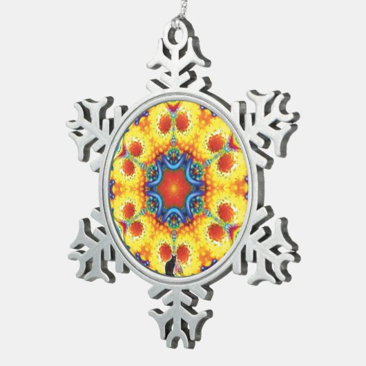 BannaPuddin Kaleidoscope Snowflake Ornament (Rechts)