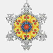 BannaPuddin Kaleidoscope Snowflake Ornament (Voorkant)