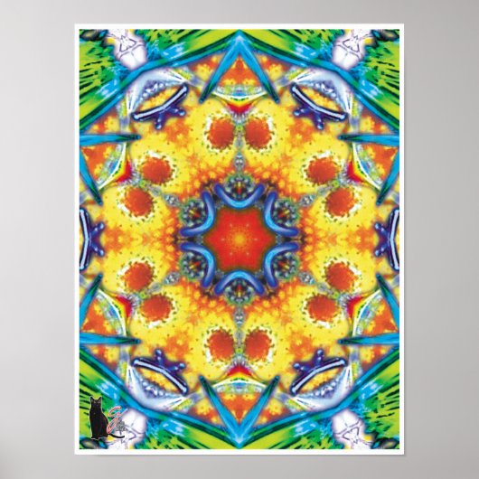 Bannapuddin Kinetic Collage Kaleidoscope Poster (Devant)