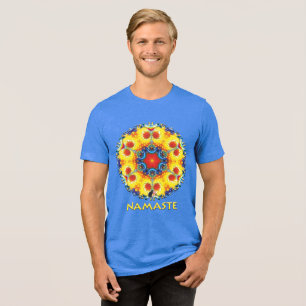 BannaPuddin Namaste Kaleidoscoop Tri-Blend Shirt