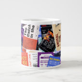 Banned Book Concert Tickets Cute Gift Extra Grote Beker (Voorkant)