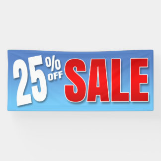 BANNER 25% VAN VERKOOP