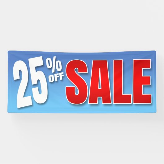 BANNER 25% VAN VERKOOP (Horizontaal)