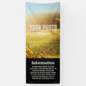 Banner 2,5x8 Verticaal Afbeelding en Sjabloon teks (Verticaal)