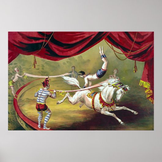 Banner Act ~ Circus Poster (1875). (Voorkant)