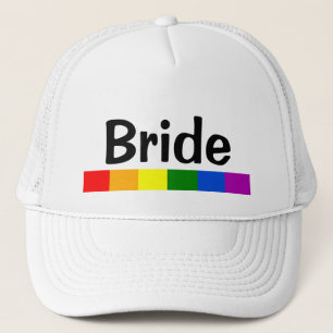 Banner Banner Bride van de regenboogvlag voor brui Trucker Pet