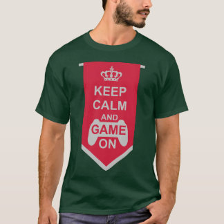 Banner Blijf Kalme Game Aan jongen T-shirt