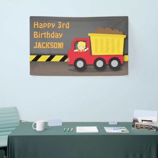 Banner bouwvuilnisbakken Birthday Party (Beurs)