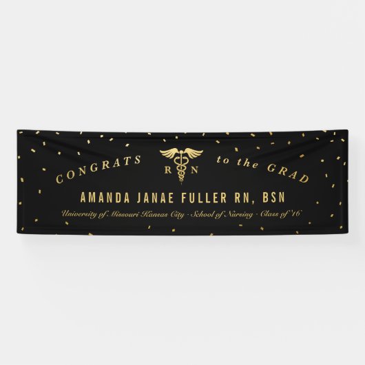 Banner Decoration for Nursing Graduation Party (Horizontaal)