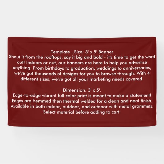 BANNER DIY Sjabloon clubs event business seminar (Horizontaal)