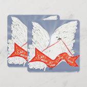 Banner Dove - Invitations personnalisées 4,25 po x (Devant / Derrière)