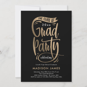 Banner EDITABLE COLOR Afstuderen Invitation Aankondiging
