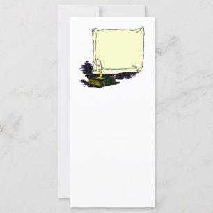 banner en boek met kaarsvormige Sjabloon