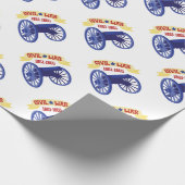 Banner en kanon cadeaupapier (Hoek)