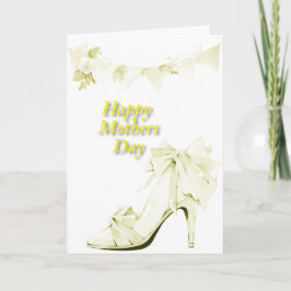 Banner en schoen in geel kaart