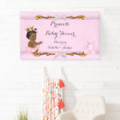 Banner Ethnic Princess Baby shower Roze Goud (Insitu)