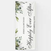 Banner Eucalyptus Waterverf bruiloft (Verticaal)