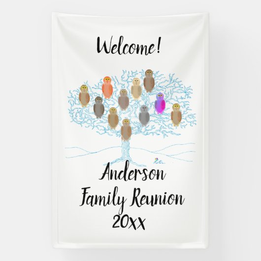 Banner - Familieboom met Eigenaars (Verticaal)