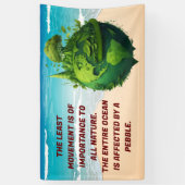 BANNER, FLEX, VINYL, Zee en aarde Spandoek (Verticaal)