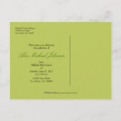 Banner Graduation Faire-part Postcard (chaux) (Dos)