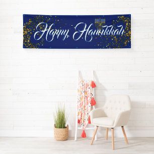 Banner-Happy Hanukkah binnen Spandoek