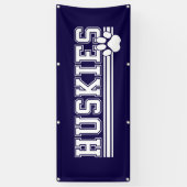 Banner-Huskies voor buiten Spandoek (Verticaal)