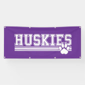 Banner-Huskies voor buiten Spandoek (Horizontaal)