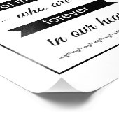 Banner in het liefhebben van Memory Weddenschap Fo Foto Afdruk (Hoek)