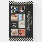 Banner met fotocollage voor 21e verpartij (Verticaal)