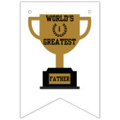 Banner met vlaggen voor Vaderdag: 's Werelds Beste (Eerste vlag)