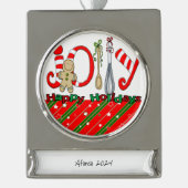 Banner Ornament Verzilverd Banner Ornament (Voorkant)