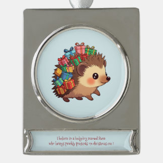 Banner Ornament Verzilverd Banner Ornament