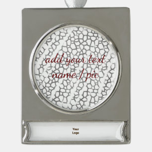 Banner Ornament Verzilverd Banner Ornament