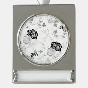 Banner Ornament Verzilverd Banner Ornament