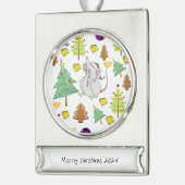 Banner Ornament Verzilverd Banner Ornament (Links)