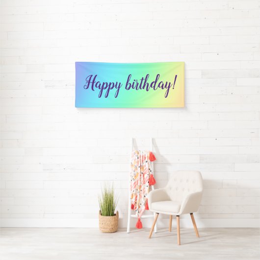 Banner pasteelregenbooggradiënt (Insitu)