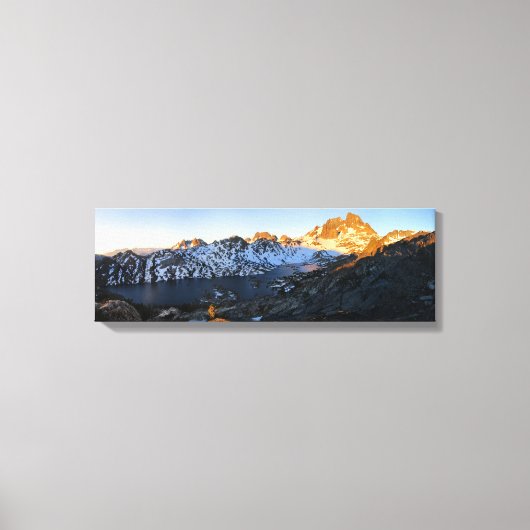 Banner Peak Sunrise Garnet Lake - John Muir Trail Canvas Afdruk (Voorkant)