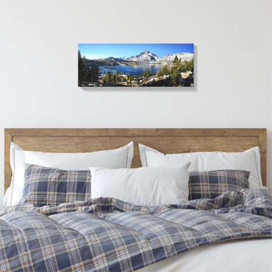 Banner Peak Thousand Lake John Muir Trail Canvas Afdruk (Insitu (Slaapkamer))