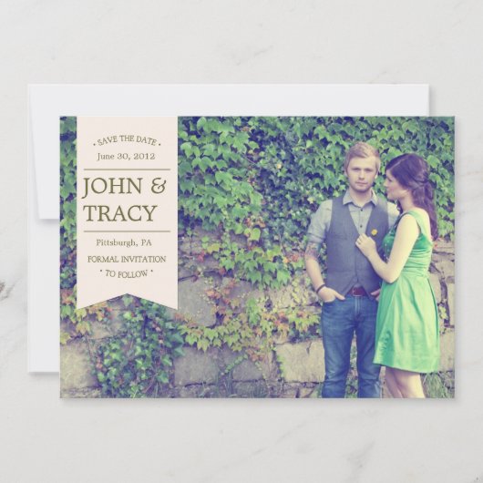 Banner Photo Save the Date Card (Voorkant)