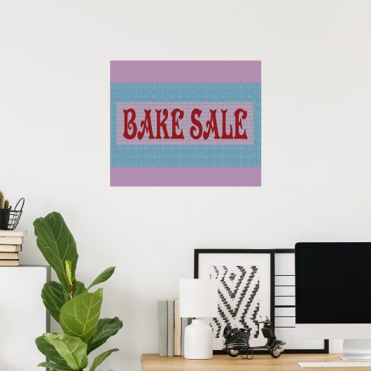 BANNER POSTER DE VENTE DE BAKE (Bureau à domicile)