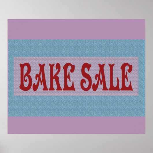 BANNER POSTER DE VENTE DE BAKE (Devant)