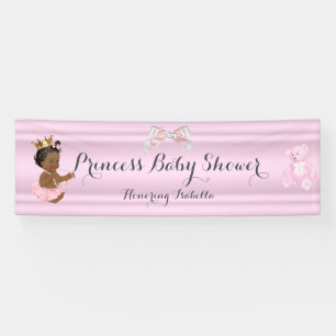 Banner Princess Baby shower Roze Etnisch