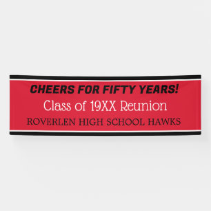 Banner van 8 ft. Bewerk het jaar! Klasse reunion B