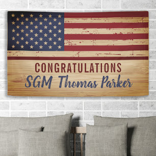 Banner van de Amerikaanse vlaggenstaat