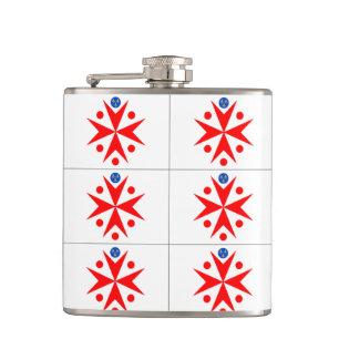 Banner van de marine van Toscane Medici Heupfles