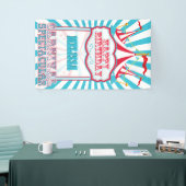  banner van de Rode en Blauwgroen Carnavalpartij (Beurs)